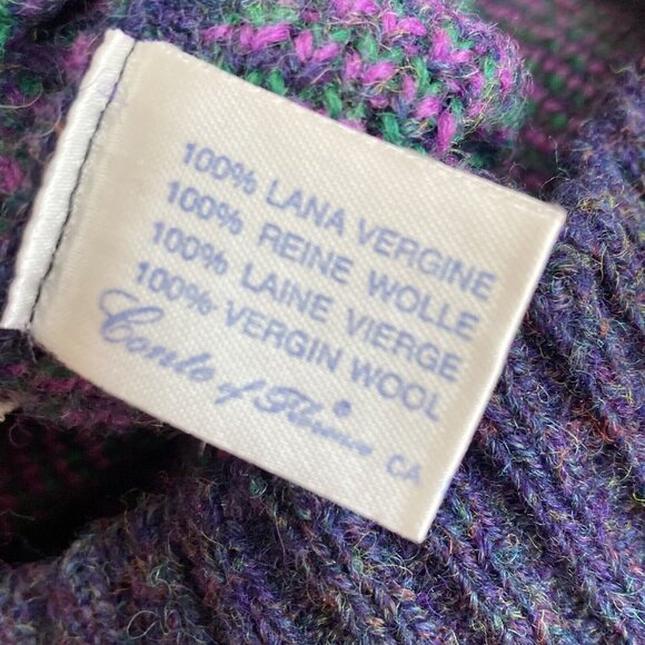 Conte of Florence Ski Sweater 90s Vintage Heavy Virgin Wool Grandpa Core… - Picture 13 of 14